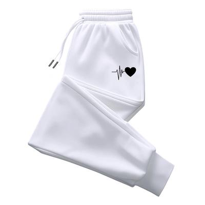 Pantalón de Chándal Estampado de Corazones para Mujer Todas las Estaciones Diario Deportivo Jogging Pantalones para Señora Casa Exterior Yoga Ejercicio Pantalones Versátiles