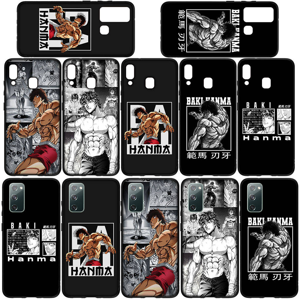 Pouzdro na telefon Samsung Galaxy S25 S24 S23 iPhone 16 15 Xiaomi Redmi Note 14 13 12 16E X 11 Pro Max OPPO Moto G54 13C 14C Huawei Anime Hanma Baki Cover