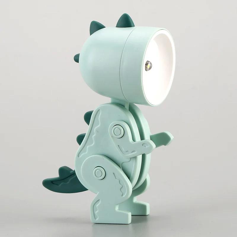 Cartoon Mini Nightlight Cute Decoration Desktop Folding Table Lamp Birthday Gift Cartoon Pet Folding Small Table Lamp with Ears