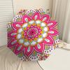 1pc Mandala Pattern Automatic Open/Close Umbrella Compact Folding Umbrella with 8-Rib Shaft for Women/Men, Elegant Birthday1290S