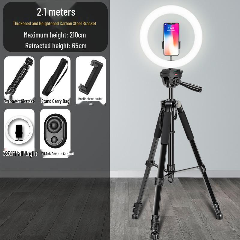 Universal Outdoor Tripod with Fill Light for Mobile and SLR Cameras