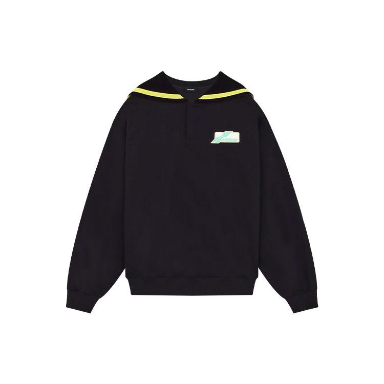 WE11DONE Sweatshirt Unisex Black WD-TS1-22-615-U-BK