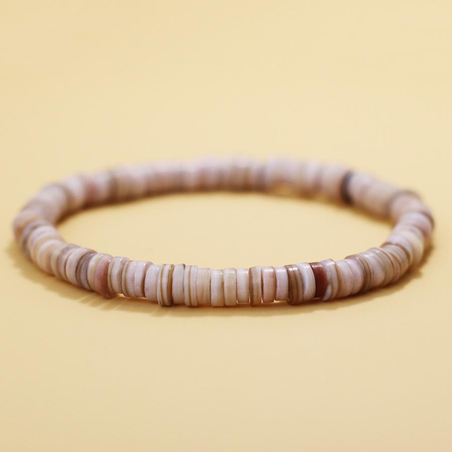 Handmade Beaded Natural Stone Colorful Shell Bracelet Women Men String Of Beads Gift for Friends Couple Jewelry Accessories Gift