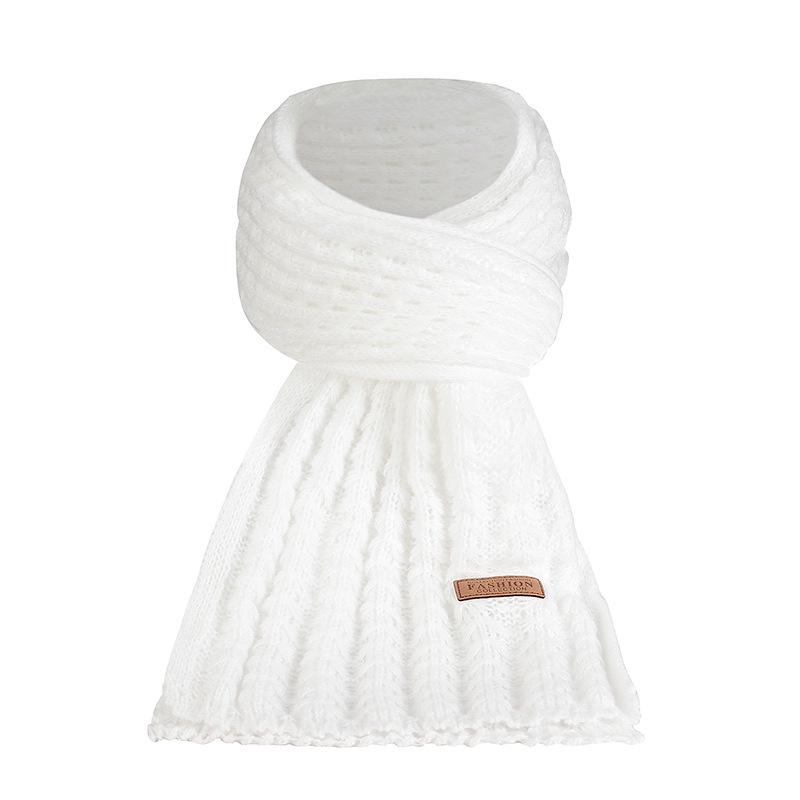 Dámská pletená čepice a šála v korejském stylu - Teplé, všestranné, jednobarevné