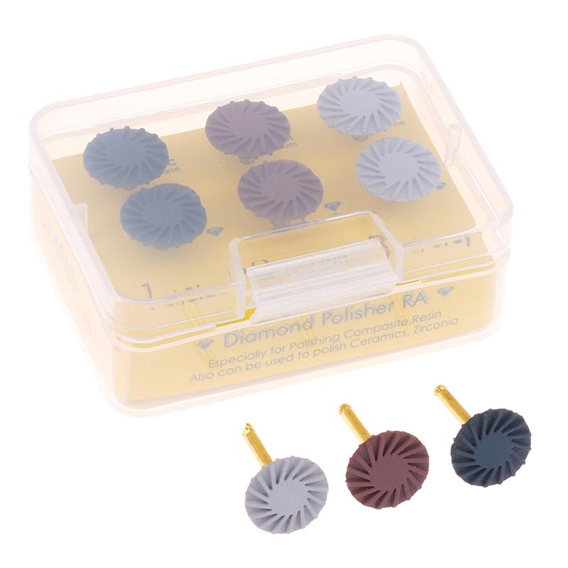 1/6Pcs Dental Rubber Polisher Composite Resin Bending Machine Polishing Head Spiral Flex Brush Burs Dentistry Polishing Tools