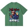 230 Gsm 100% Cotton Jujutsu Kaisen V50 Yuji Print Unisex Heavy Cotton T Shirt