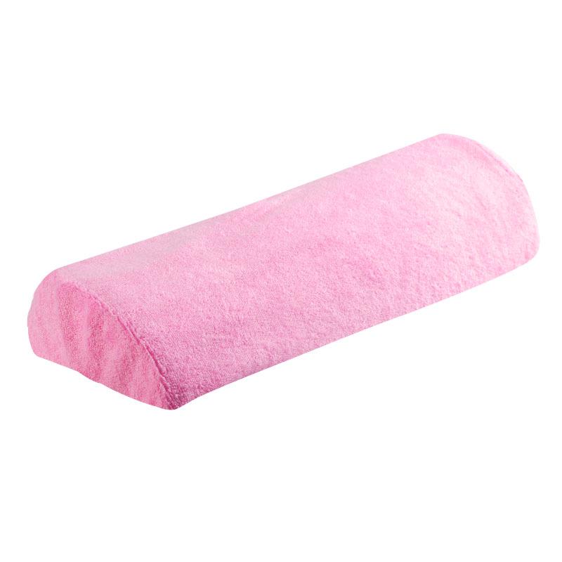 Pink Zebra Stripe Semi-Circular Nail Salon Hand & Wrist Rest Pad