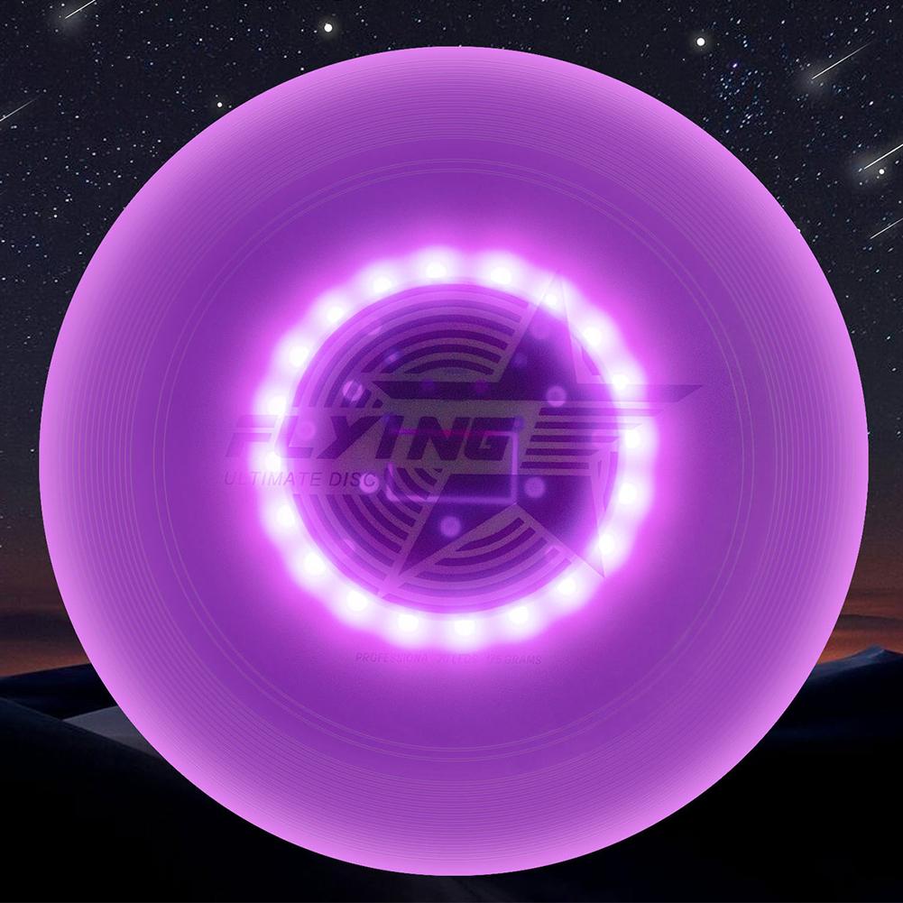 Camping Spiel Drehscheiben 20LED Professionell Ultimative Frisbee Super Hell Sport Scheibe 175g für Wettbewerbe Team Outdoor Spielzeug