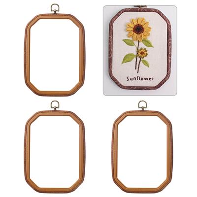 3 Pcs Resin Embroidery Hoops Crosses Stitching Hoop Embroidery Frame Adjustable Embroidery Hoop for Sewing Needlework