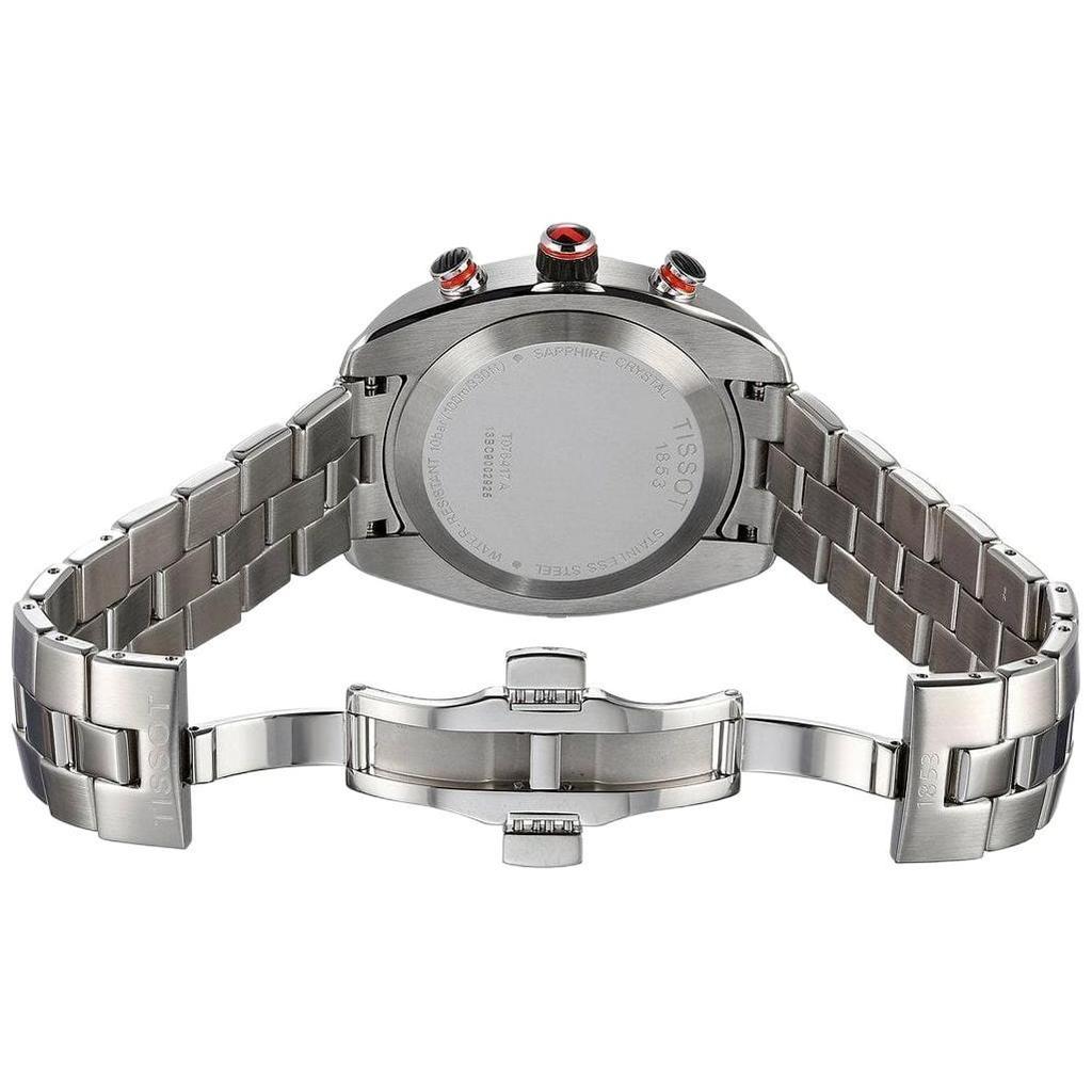 Tissot Sports Collection Quartz Movement Men's Watch 43.8mm Gray Dial Stainless Steel Case T076.417.11.067.00