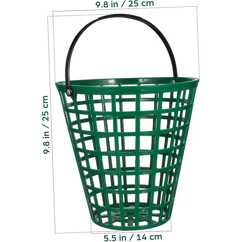 

Golfball Hoop Ball Storage Vintage Ball Basket Storage Bucket Container Practice Golf Range Basket білий