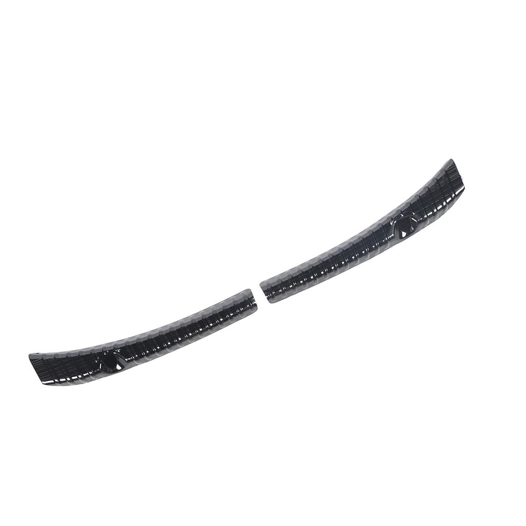 2PCS Rear Trunk Sill Guard Cover Stainless Steel Rear Bumper Door Sill Protector for Model 3 Highland 2024 Black Silk