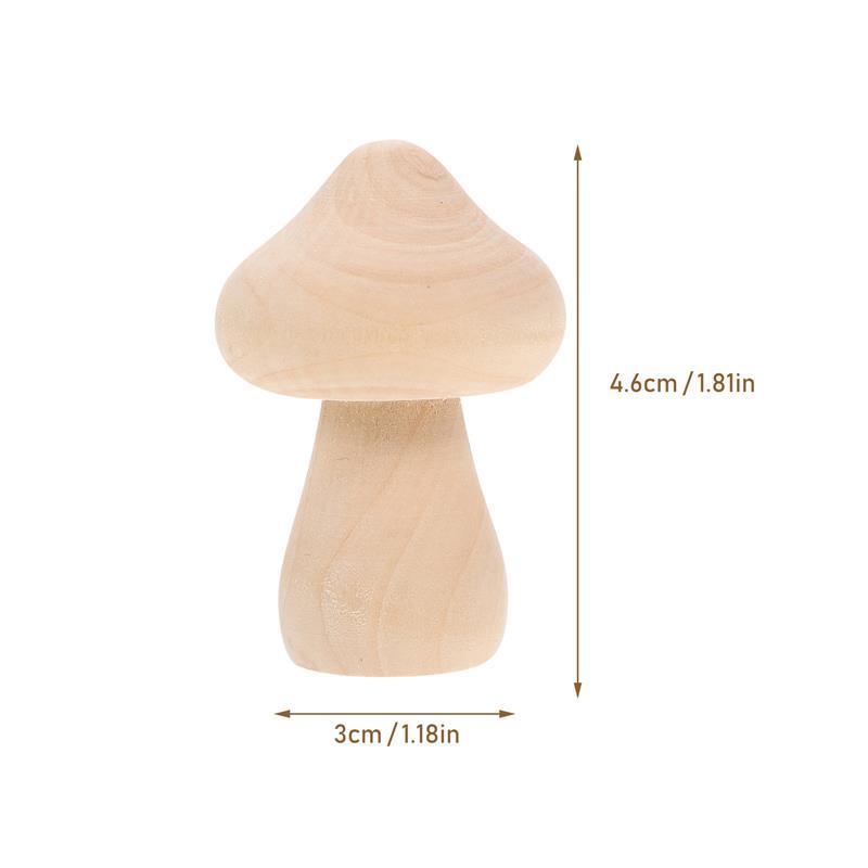 10pcs Unfinished Wooden Christmas Tree Painted Crafts Peg Dolls DIY Craft Graffiti Painting Blank Nursery Ornament Xmas Decor