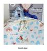 תרמיל גדול עם הדפס כלב מצויר חמוד לבנות, סגנון קוריאני, מתאים לתלמידי יסודי עד תיכון.