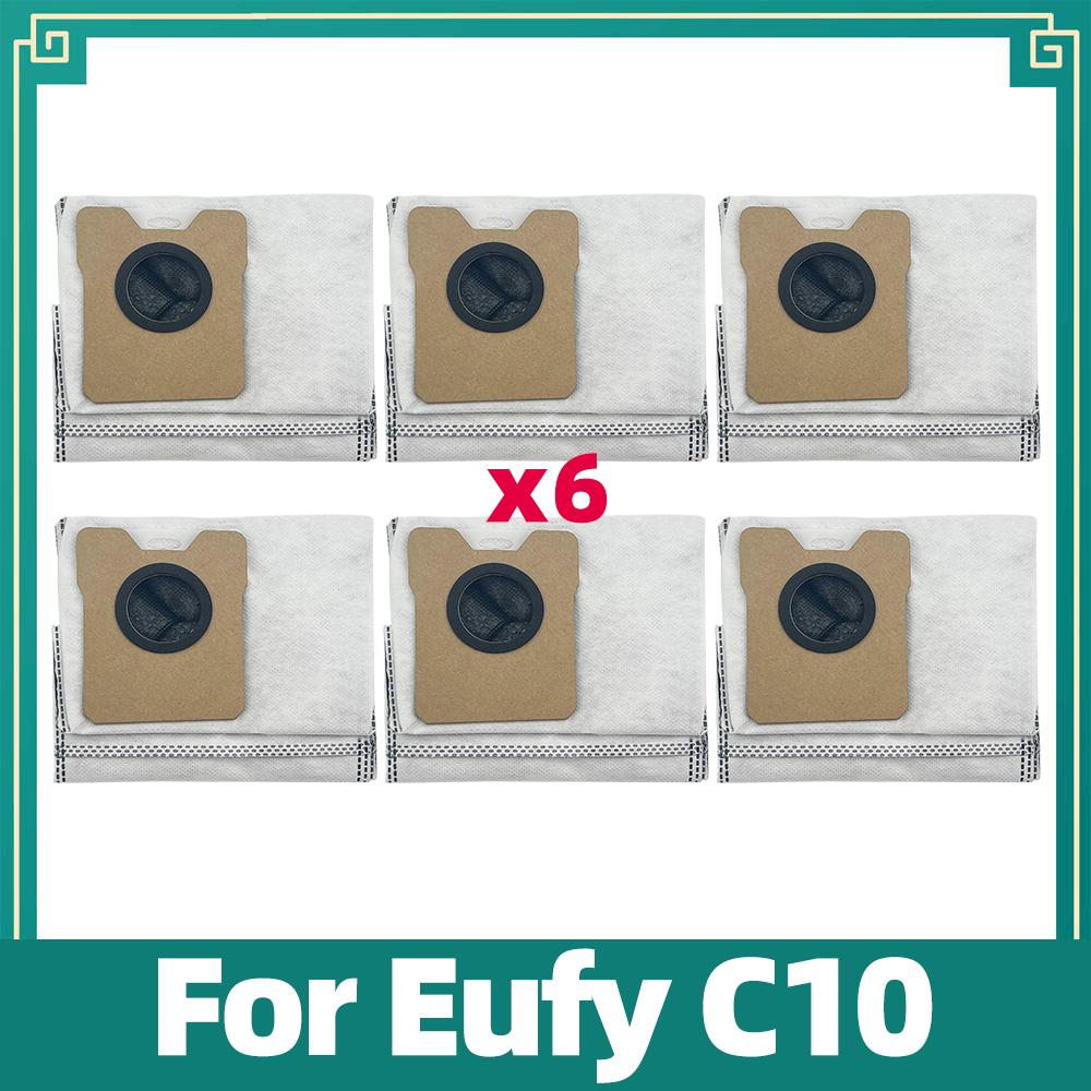 Ersatz Hauptbürste, Seitenbürste, HEPA-Filter & Staubbeutel passend für Eufy C10 Roboterstaubsauger Zubehör Ersatzteile