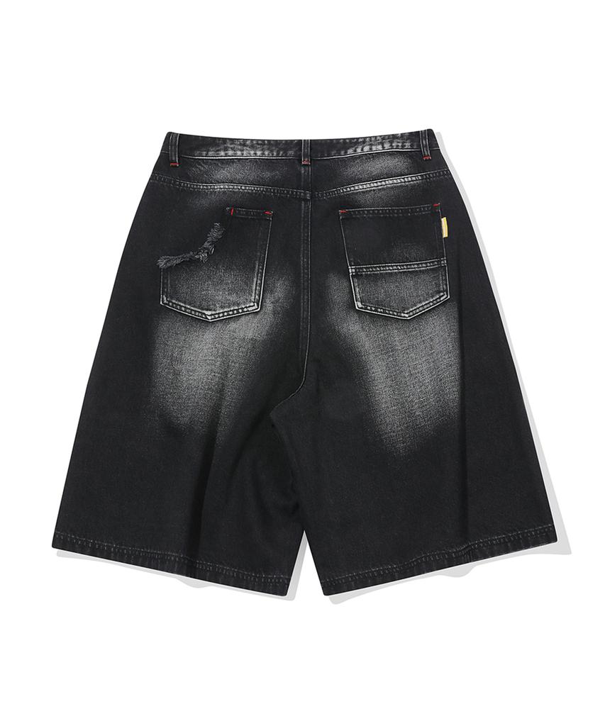 MAINBOOTH Painter Denim Shorts(Black)