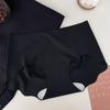 Seamless Mid Waist Plus Size Women Antibacterial Mulberry Silk Crotch Underwear