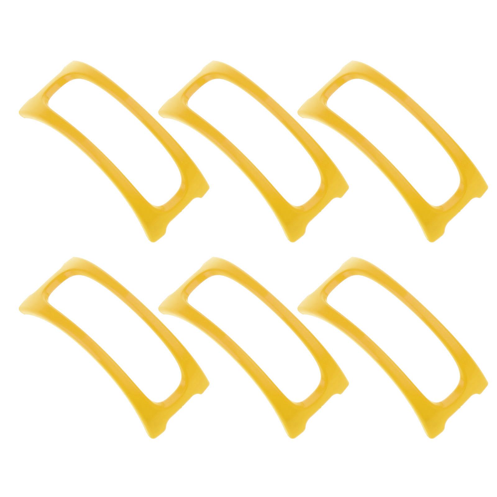 

6/12 Pcs Tacos Holder Stand Mexicans Pancake Rack Plastic Food Pallet Holder Kitchen Tool Food Holder Organizer Durable 6 жёлтый