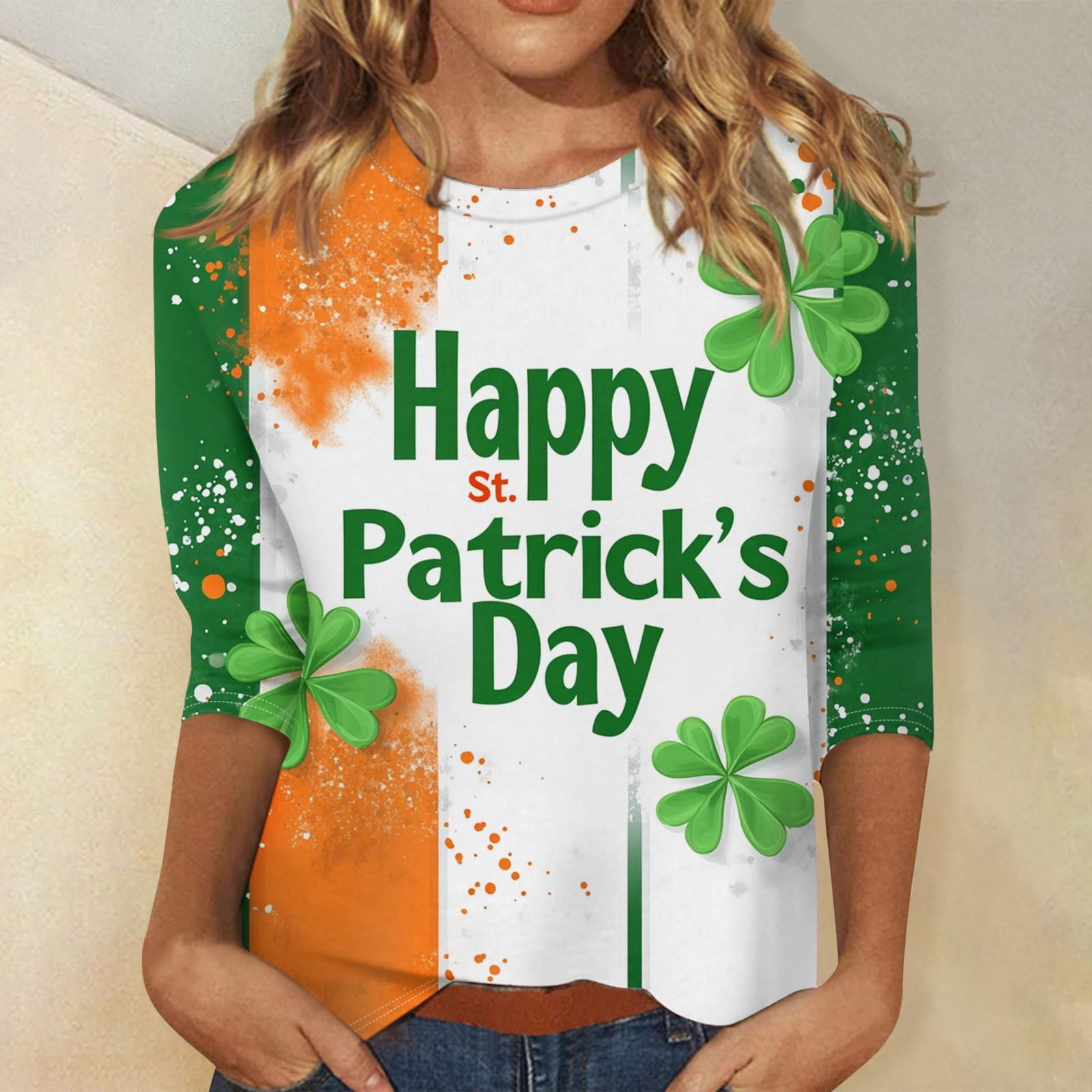 

Женская модная повседневная свободная футболка с круглым вырезом и рукавами 3/4 с принтом, женский топ S шафрановый