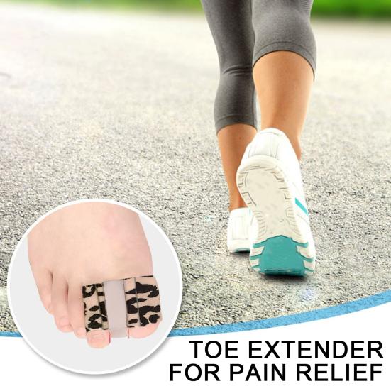 Toe Spacer Bunions Relief Toe Pads Overlapping Toes Corrector Comfortable Toe Separators for Pain Relief Alignment Soft Flexible Toe Stretchers