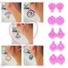 1PC Heart Star Flower Shape Resin Craft Silicone Mold Pendant Mould Earrings Moulds for Unique Necklace and Earring