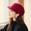 Wolle Mutter Fischerhut Damen Herbst und Winter Französisch Elegant Retro Kleiner Duftender Beckenhut