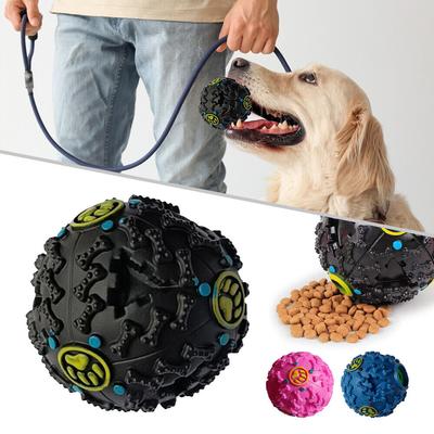 Lustiger Hunde-Kicherball, robuster Leckerli-Sound, Aktivitätstraining, quietschendes Kauspielzeug