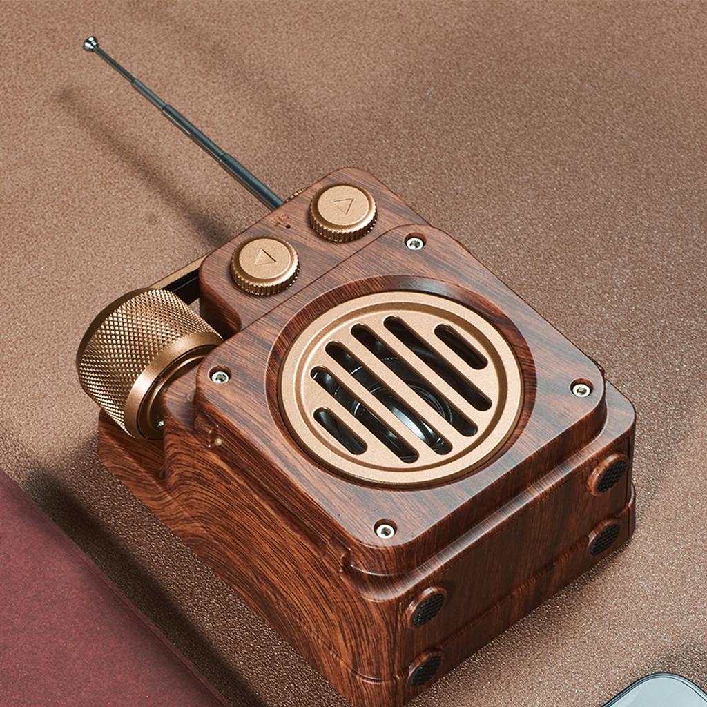 As20 Retro Bluetooth-compatible Speaker Outdoor Portable Wireless Strong Bass Fm Radio Built-in Microphone