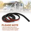 Ribbed Bulkhead Seal Strip 326A0004 3/5 In X 65 In, Tonneau Cover Ribbed Seal Strip Self-Adhesive EPDM Foam Rubber Seal Compatible With RV, Boat,