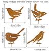 New Rustic Style Metal Birds Statue Ornament Sculpture Metal Bird Ornament Metal Outdoor Garden Decor Lawn