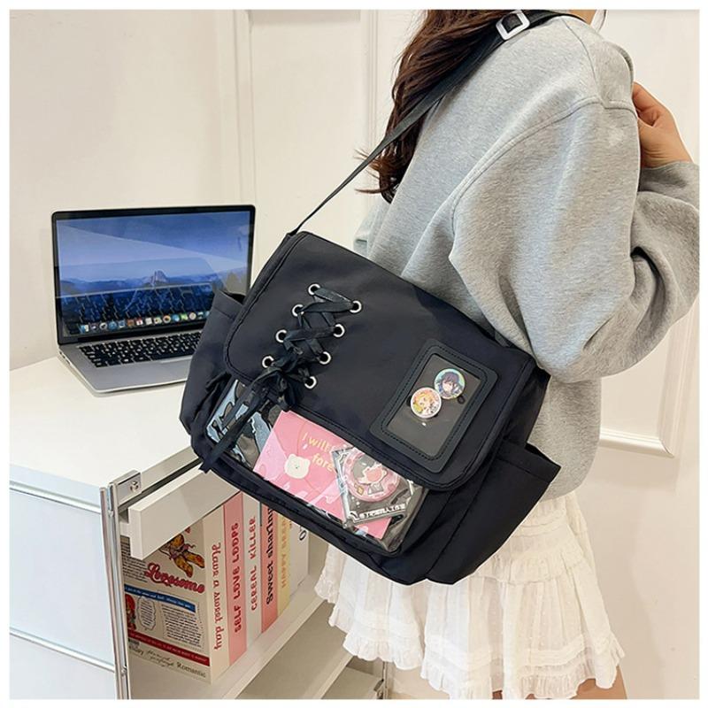 Cute Sweet Ulzzang Ita Bag JK Uniform Shoulder Bag Comic Exhibition Personality Crossbody Bag Japanese Y2K Girl Messenger Bag
