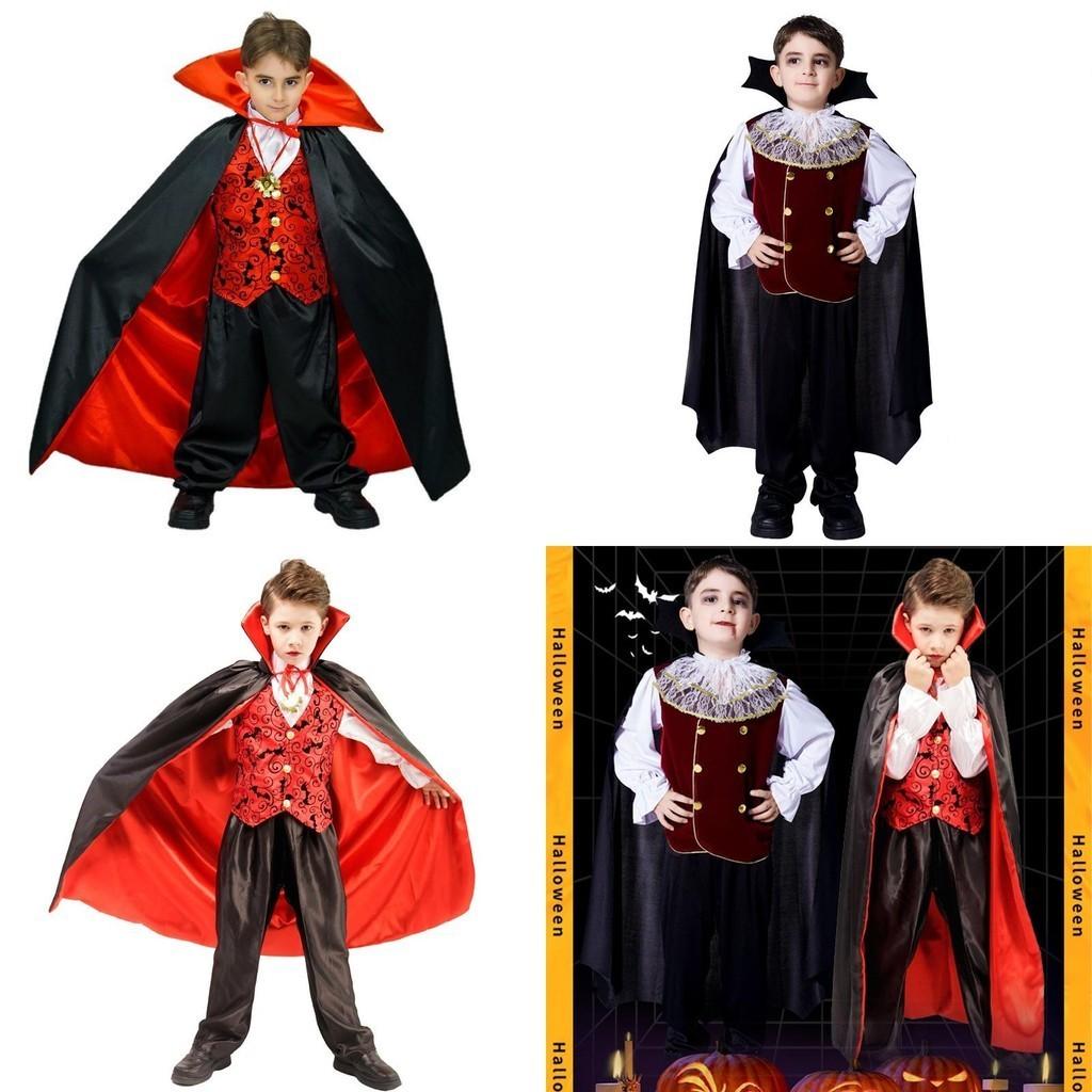 Kids Boys Royal Vampire Dracula Halloween Costume For Unforgettable Parties