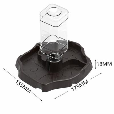 New Removable Reptile Feeder Easy-Clean Large Capacity Small Pet Bowl Shallow Non-Tip Turtle Water Dispenser Pet Supplies