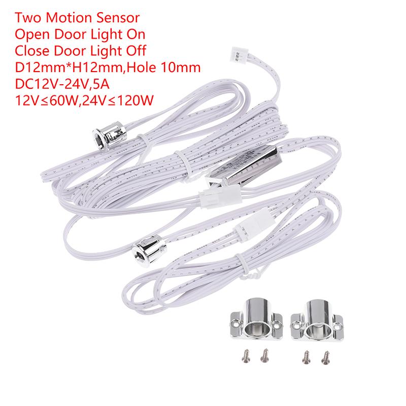 Dc 12-24V 5A Led Lamp Door Control Masking Type Sensor Mini Touch Sensor Cabinets Dupont Connector Cable Sensing Switch
