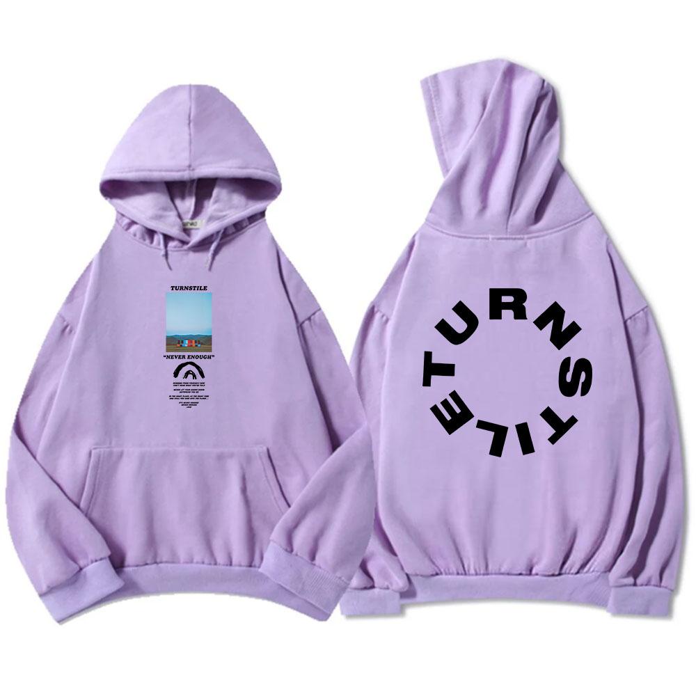 TORNACQUISTO MAI ABBASTANZA FELPA DA PALCO Hip Hop Unisex Streetwear Manica Lunga Pullover Casual con Cappuccio Stampa Grafica Merch Sudaderas