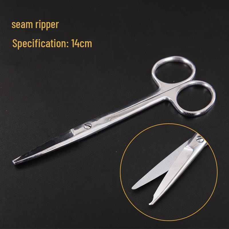 Stainless Steel Surgical & Teaching Dissection Scissors - Straight/Round Cutting & Gauze Scissors