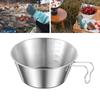 Stainless Steel Camping Cup Lightweight Portable Bowl Durable Sierra Cup  Backpacking