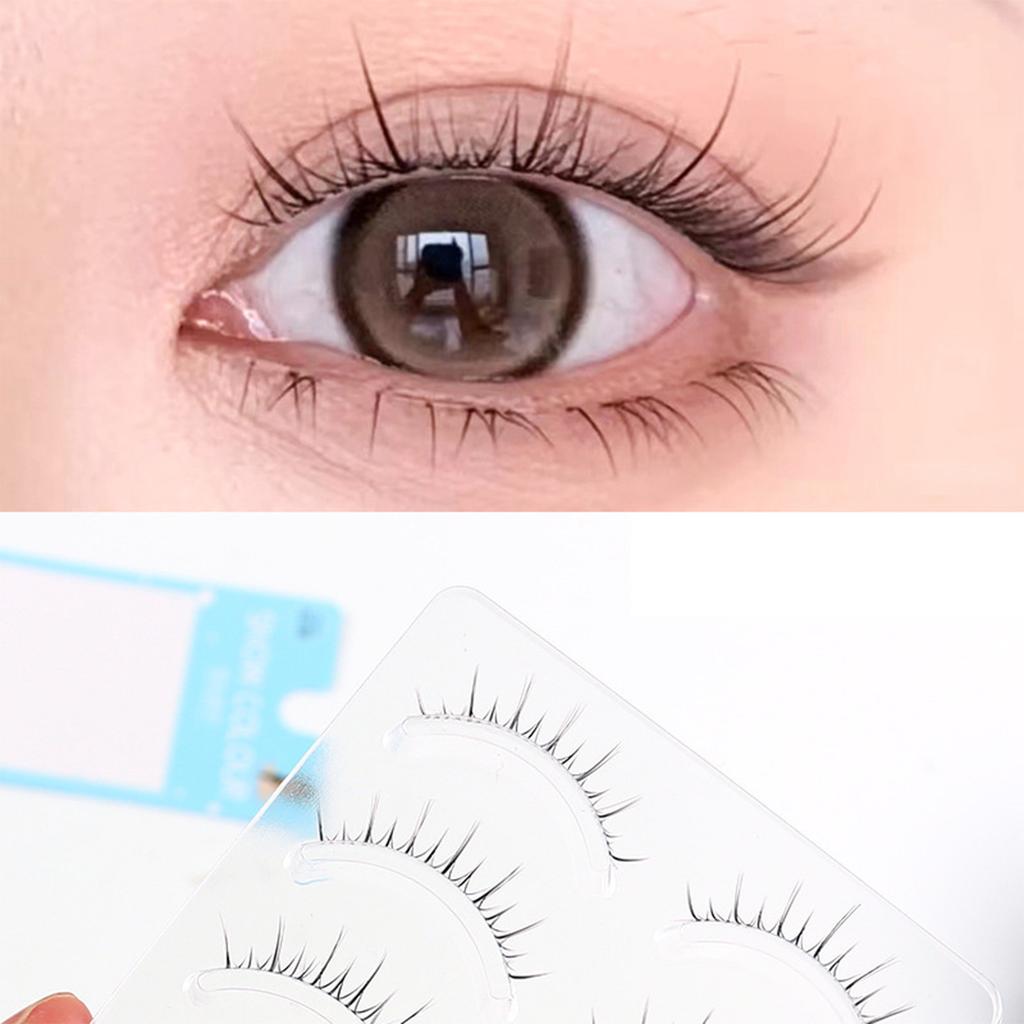 False Eyelashes Natural Volume C Curl Synthetic Fiber Lashes for Women