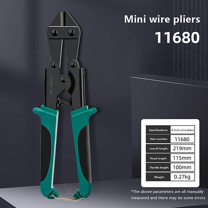 

8-дюймовый мини-болторез, многофункциональный стальной резак, болторез, зажим для троса, плоскогубцы, многофункциональные режущие ножницы, облегчающие труд