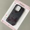 Pink Butterfly Phone Case for iPhone 17 16 15 14 Plus 13 12 11 Pro Max Aesthetic Soft TPU Shockproof Protective Cover