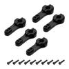 Uxcell 5pcs Aluminum Servo Horn 25T Steering Arm 35mm Long Black DIY RC CarBoatAirplane Boat Model Accessories with 2 Screws