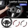 Car Anti Slip Decoration Leather Steering Wheel Covers Interior Accessories For Outlander Lancer Eclipse Mirage