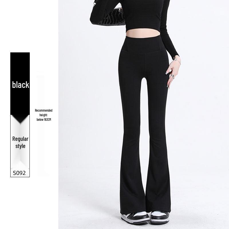 

Women s Velvet Flare Shark Skin Yoga Pants: High-Waisted Butt-Lifting Fitness Dancewear for Autumn/Winter 2026 S Suitable for (86-100 jin)