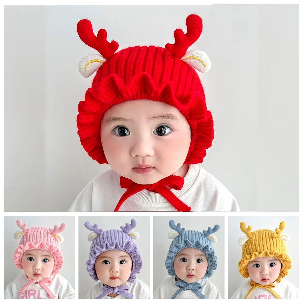 Windproof Baby Woolen Hat Warm Ear Protection Cap Fashionable Baby Hat  Winter