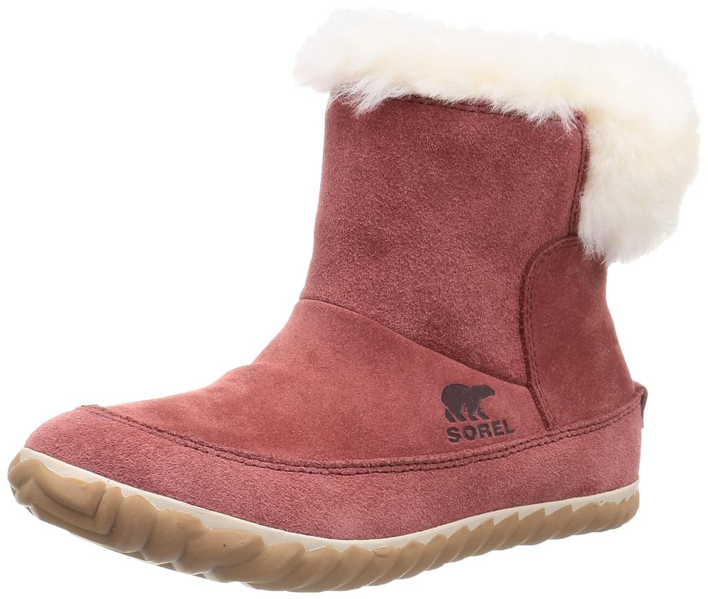 Sorel Out and About Bootie NL3073 Women's, Size 23.0cm, Rose Dust, Natural