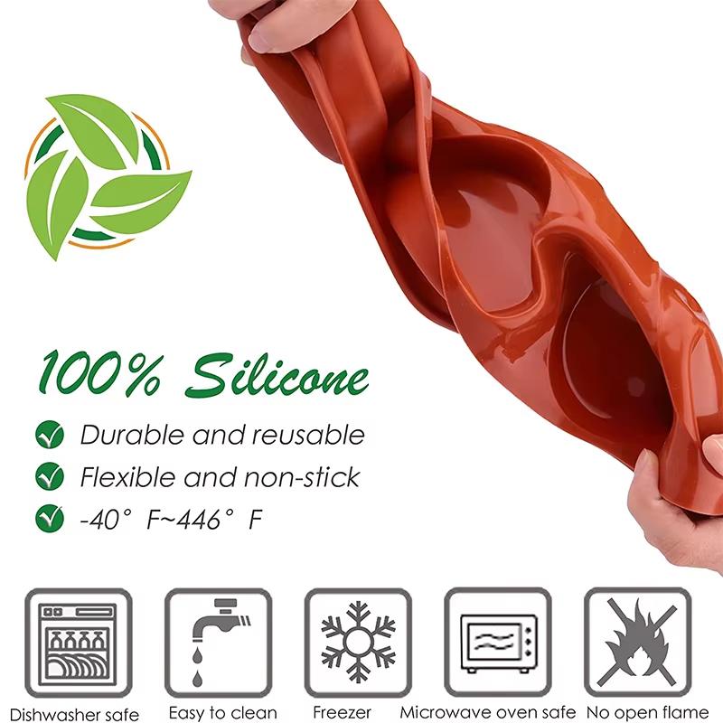 Stampi da Forno Rotondi in Silicone a 6 Cavità Stampo Cilindrico Rotondo Antiaderente Stampo da Cucina per Cupcake Whoopie Pie Hamburger YY22
