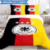 3PCS German Football Emblem Printed Soft Bedding Set,Including 1pc Duvet Cover And 2pcs Pillowcases Perfect for Bedroom, Dormitory, Fan gift