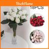 Exquisites künstliches Rosenbouquet aus Seide mit 18 Köpfen für elegante Hochzeitsdekoration