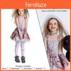 Vestido de Novia Fantasma Gris Manchado de Sangre de Terror Para Halloween Perfecto Para Fiestas de Disfraces y Cosplay