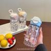 Plastic Double Drink Cup With Cartoon Pattern For Office And Home Use